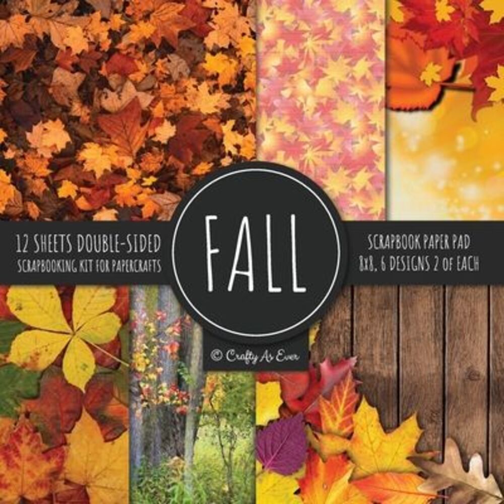 Fall Scrapbook Paper Pad 8x8 Scrapbooking Kit for Papercrafts, Cardmaking, Print
